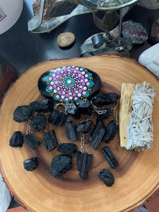 Rough Black  Tourmaline Crystal