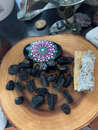 Rough Black  Tourmaline Crystal
