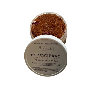 Strawberry Pink Clay Foaming Body Scrub